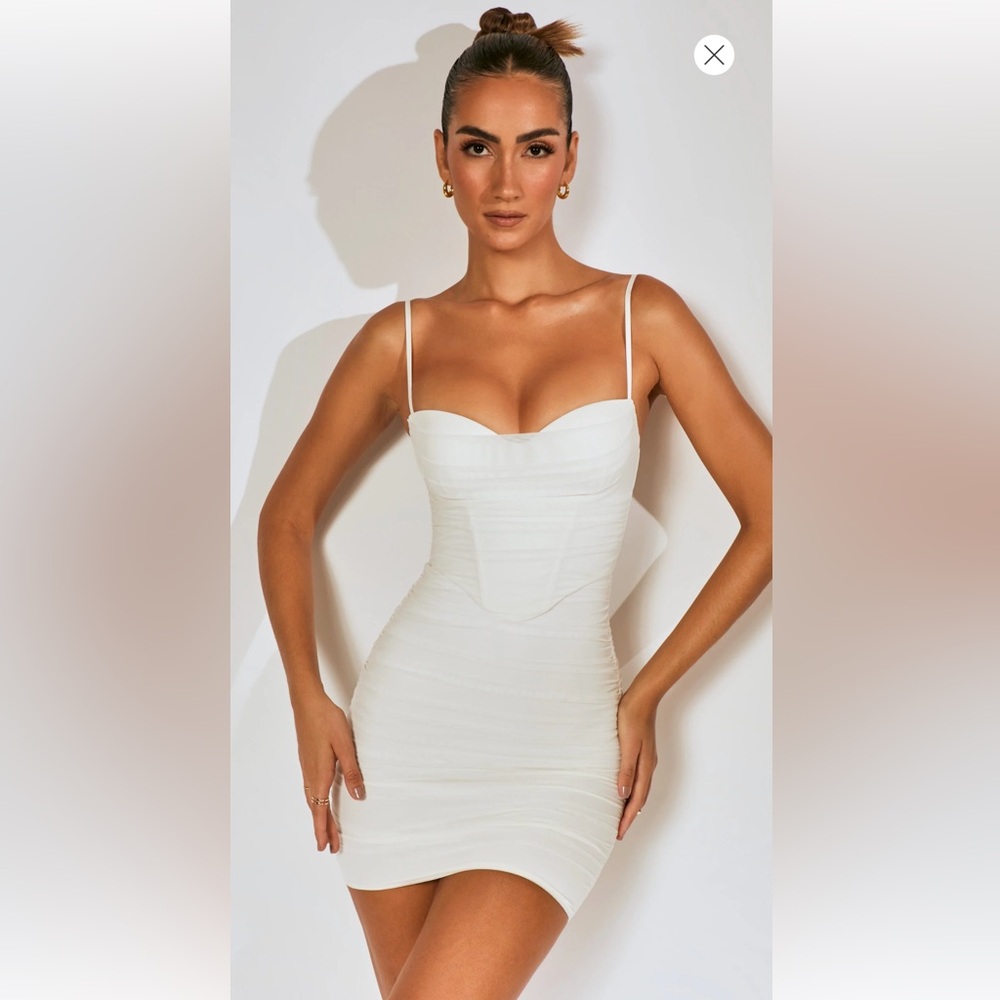 Oh Polly Ruched Corset Mini Dress Size 0